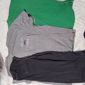 3 Mens 3X shirts lot Reebok tank top Gildan gray graphic shirt green 3XL